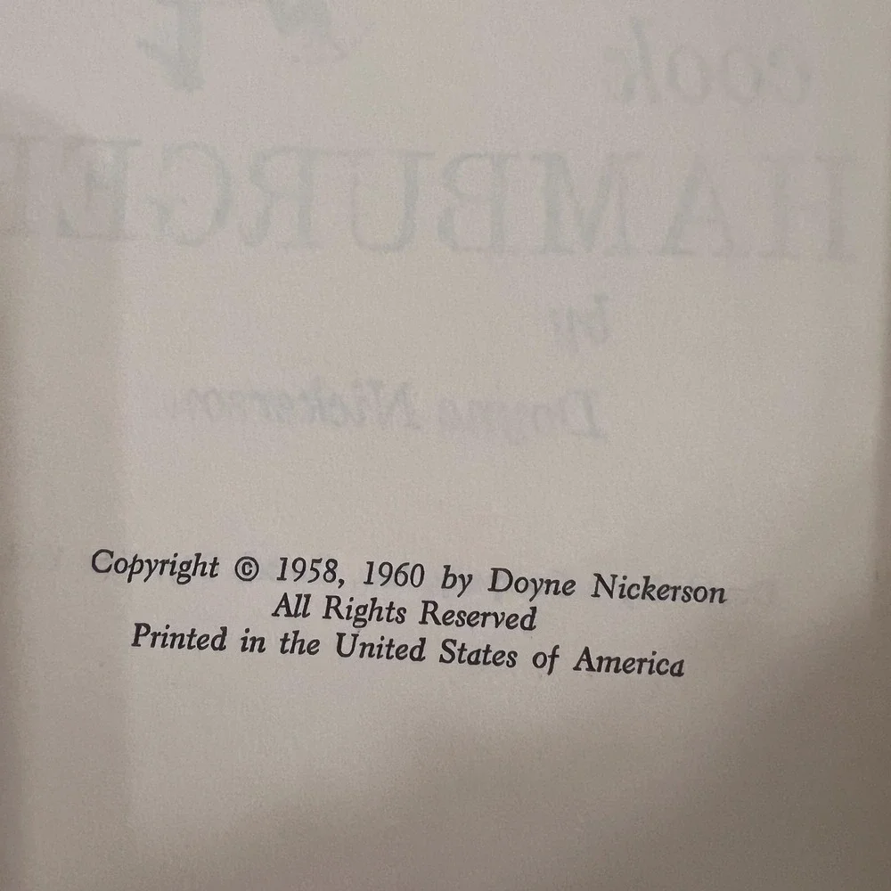1960 365 Ways to Cook Hamburger‎ Vintage Cookbook